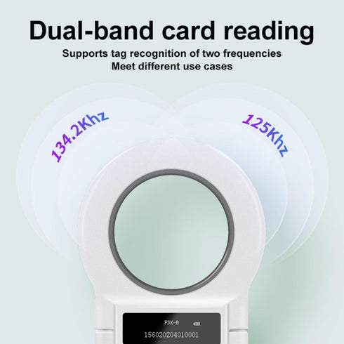 134.2KHz/125KHz 15 11784/11785) Yanzeo Pet Microchip Reader Digits Pet Microchip Scanner for Dogs Cats FDX-B (ISO