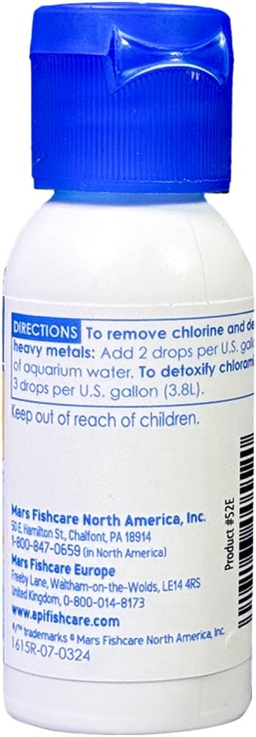 1-Ounce API TAP WATER CONDITIONER Aquarium Water Conditioner Bottle
