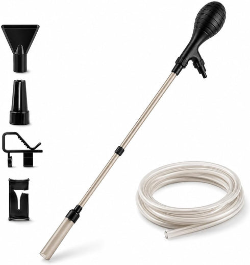 Waylenbo Small Fish Aquarium Gravel Cleaner Kit - Manual 80GPH Strong Suction Gravel