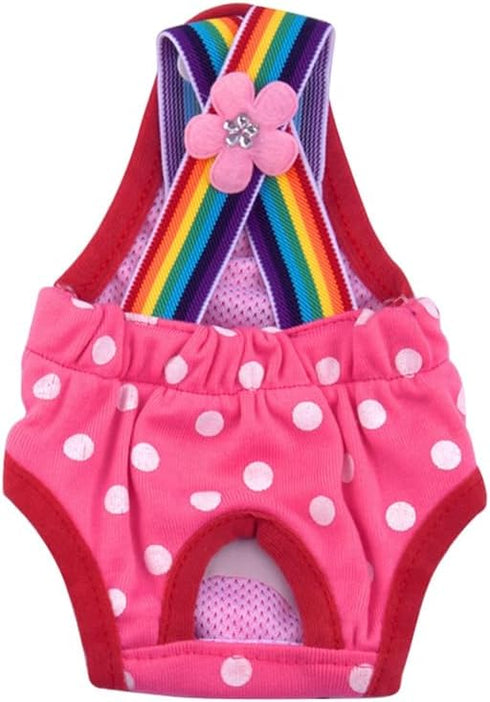 Sinknap Dog Sanitary Diaper Polka Dot Striped Female Dog Sanitary Panties Cute Compatible