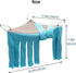 RIOUSSI Guinea Pig Hideout, Hideaway Corner Fleece Toys Cage Accessories with Reversible Sides, Geo/Gray+Blue x 1