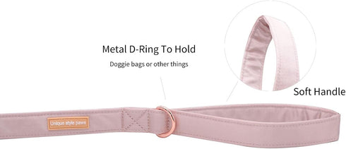 Unique Style Paws Silk Dog Leash - Durable Leashes with Welded D-Ring, Comfortable Handle for Small Medium Large Dogs