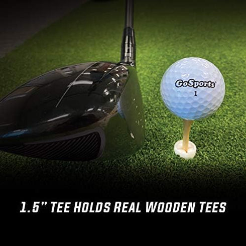 GoSports 9 Pack Rubber Golf Tees - 3x of 1.5 Inch, 2.25 Inch, and 3.5 Inch Tees for Universal Use with Artificial Turf