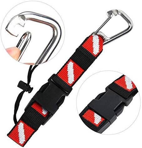 Universal BCD Scuba Diving Gear Keeper Holder with Lanyard Safety Clip (HY08)