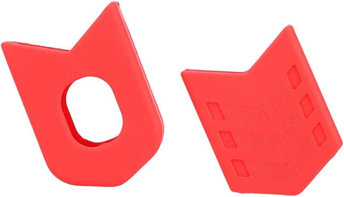 VGEBY 1Pair Crank Protector, Silicone Crank Case Cover for Bike Accessory (Red)