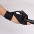 anso 1/2 Pack Flashing Rave Gloves with LED Light Beam - Black, for Outdoor Activities