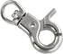 Snap Hook DGHAOP, 4pcs Zinc Alloy 30mm Key Chain Snap Hook for Pets Cage Hook, Silver Tone