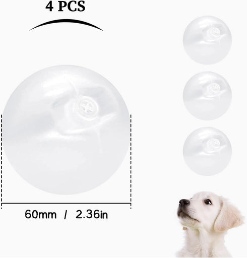 WishLotus 10pcs Squeakers, 35mm Plastic Squeakers for Dog Toys, Toy Noise Maker Insert Replacement for Repairing Old Toys & Sound Again Pet Supply (60mm)