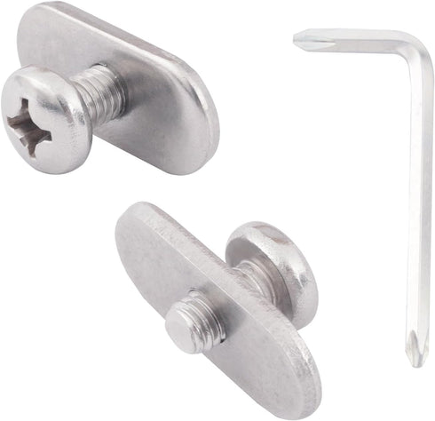 Kayak Hardware Mount Accessories Replacement Kit for Kayaks, Canoes, Boats - 316 SS M6 Short Track/Rail Screws & Nuts