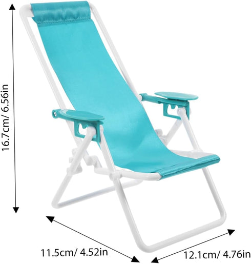 VILLCASE Beach Chair Lightweight Portable Lounge Chair for Outdoor Use Durable Plastic Design for Relaxing Beach Picnic