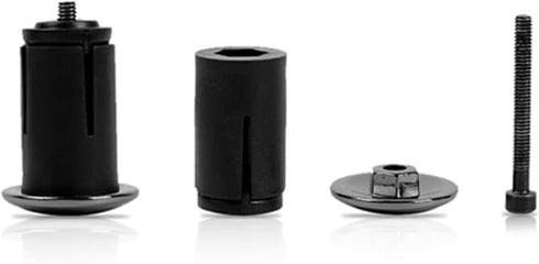 Handlebar End Plugs, 1 Pair Adjustable Locking Caps for Road Bike, Mountain Bike, BMX, MTB