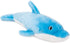 ZippyPaws Jigglerz - Dog Beach Toy for Large and Small Dogs, Ocean Animal Plush Toy with Crinkle Head and Tail, Blue