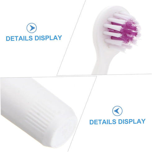 2pcs FOMIYES Pet Electric Toothbrush Acoustic Electric Brush Gentle Gums Travel Friendly Random Color