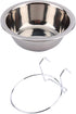 Hanging Pet Bowl: Stainless Steel Dog Crate Bowl for Food and Water with Hook for Dogs and Cats in Cage
