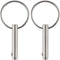 VTurboWay 2 Pcs Quick Release Pin, 1/4" Diameter, 1" Usable Length, Full 316 Stainless Steel