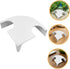 Healifty Aquarium Fish and Shrimp Shelter Cave with Two Holes Small White Resin Hideout Ornament for Freshwater Tank