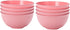 Generic 4/8pcs Pink Vertical Bowl Household Plastic Drop Resistant Rice Outdoor Camping Meal(8pcs-pink)