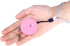 Retractable Dog Leash for Small Dogs Cats, 6.5ft Anti-Pull Nylon Tape, Mini Portable Walking Leash, Pink Round