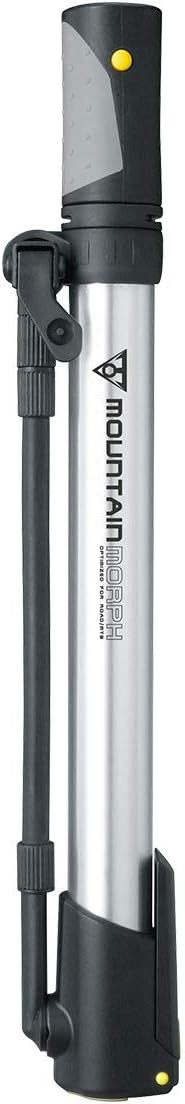 Topeak Mountain Morph Bike Pump - Silver/Black, 35 x 5.8 x 3 cm