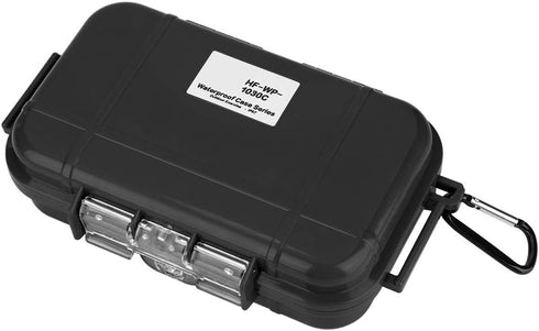 Tomotato Waterproof Storage Case, Outdoor Shockproof Airtight Carry Box for Boating Camping (Black)