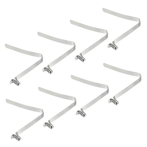 PATIKIL 11x6mm Kayak Paddle Snaps, 8 Pack Pole Push Button Spring Clips for Camping Awning Tent Pole