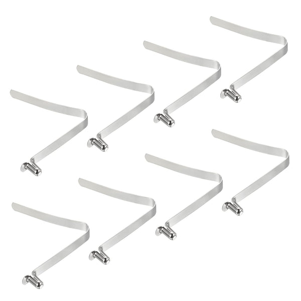 PATIKIL 11x6mm Kayak Paddle Snaps, 8 Pack Pole Push Button Spring Clips for Camping Awning Tent Pole