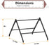 BHSAUGXI Chicken Roosting Perch, Adjustable Chicken Perch for Coop, Training Chicken Roosting Perches with Metal Stand