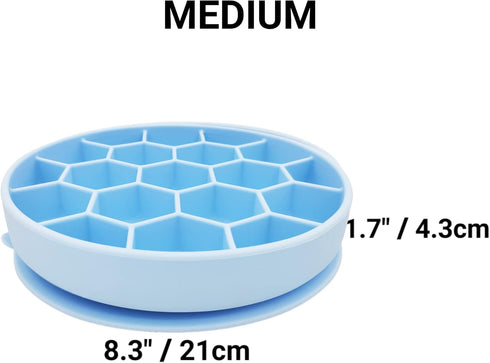Mr. Peanut's Interactive Slow Feed Dog Bowl, Fun Healthy Bloat Stop Feeder (Medium)