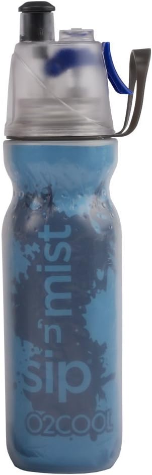 O2COOL ArcticSqueeze Insulated Squeeze Bottle, 20 oz., Blue/Blue Splash
