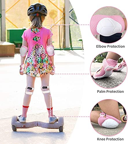 Kids/Youth Knee Pad Elbow Wrist Pads Guards Protective Gear Set, for Roller Skates,Cycling Bike,Skateboard,Inline Skatings ,Scooter Riding ,and Other Outdoor Sports Activities