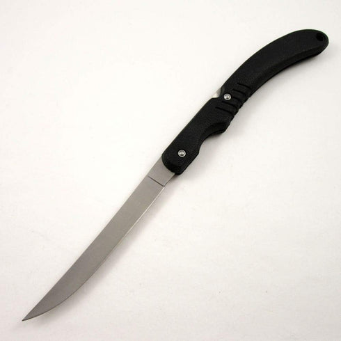 Szco Supplies 12.5" Folding Sport Fish Fileting Knife, Black