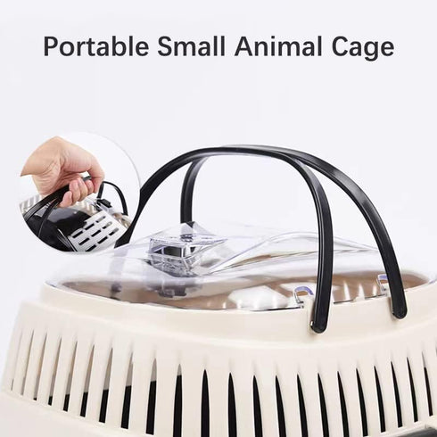 Chinchillas, KAMEIOU Blue Small Animal Carrier for Guinea Pig, Sugar Glider, Hamster, Hedgehog, Rat, Snakes - Portable