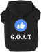 Trudz PET Dog Hoodies 'Like' Emoticon Dog Clothes 'G.O.A.T' Winter Sweatshirt Warm Sweater Cotton Jacket for Small