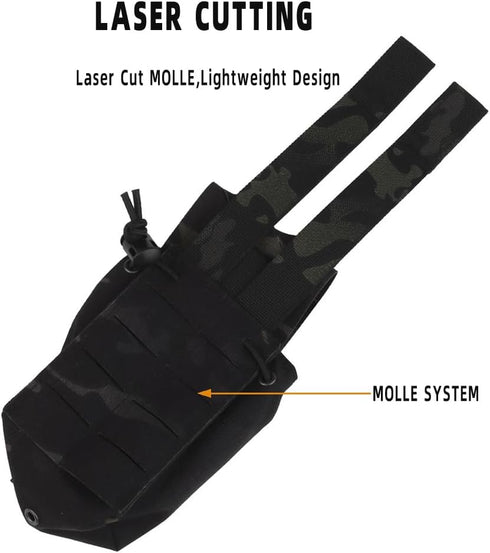 Multi-Purpose SPUD MOLLE Pouch, Military Radio Bag, Tactical Chest Hang Magazine Pouches