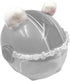 Kawaii Round Bear Ears - Plush Adhesive Ski Helmet Accessory for Children, Balance Bike Helmet Decor