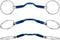 R G EQUESTRIAN TACK Sweet Iron Horse Bit Loose Ring Ported Mouth Blue Alloy Bits, Blue