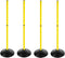 ASENVER Soccer Agility Poles Set Detachable Sports Trainning Speed Pole Slalom Poles with
