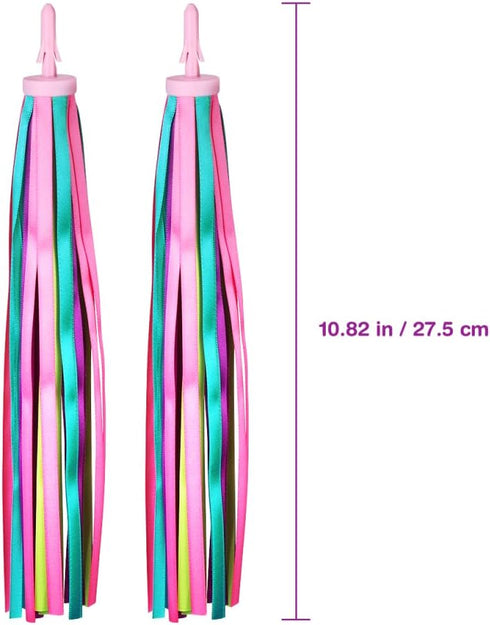 Gadpiparty Bike Streamers for Girls, Bike Tassels Streamers, for Children S Bicycles Fits Most Handlebars Fun