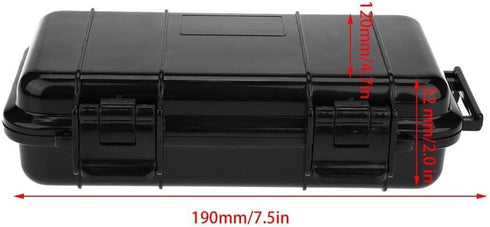 Zerone Waterproof Case Storage Organizer, Outdoor Shockproof and Pressure-Proof Waterproof Sealed Box Survival Storage Case Home Outdoor Storage Box(B, 190 * 120 * 52mm) by Zerone