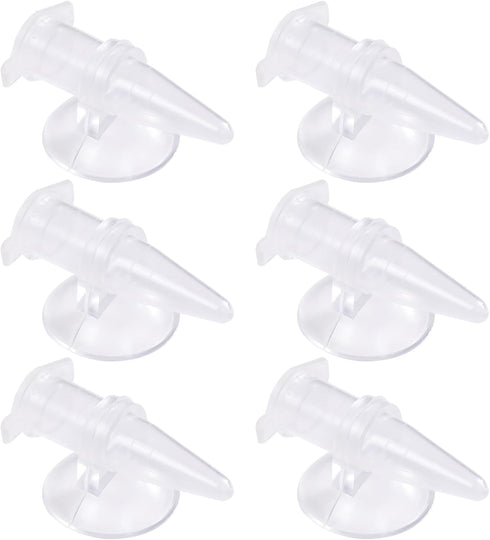 NIHUIFA 6pcs Automatic Shrimp Feeding Cups PVC Suction Cup Shrimp Feeders for Easy