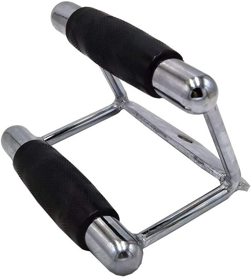 LAT Pull Down Bar, Deluxe Strength Training Single Double D Handle Tricep Rope, V-Shaped Rotating Straight Press Down