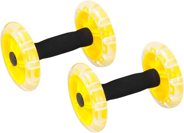 Toddmomy Abdominal Roller Workout Roller, Yellow Fitness Device, Ab Wheel Dumbbell Equipment