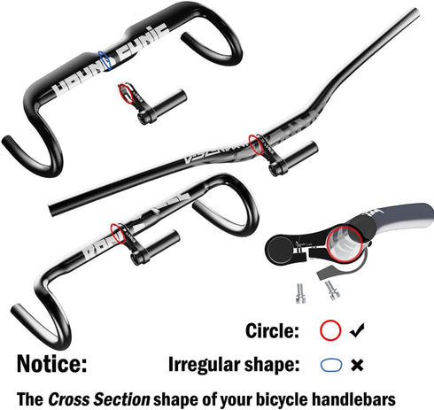 Volo Extender BAR - Aluminum Bike Handlebar Extender for Mounts, GPS, Headlights (85mm)