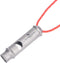 iBasingo Titanium Whistle - Emergency Survival Safety Gear, Loud Camping Signal Whistles with Lanyard (1 Pack)
