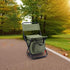 12.2" Depth,12.6" LEADALLWAY Fishing Chair with Cooler Bag Compact Fishing Stool Foldable Small Hunting Chair Seat Seat