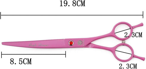 7.0 inch 3PCS Set Purple Dragon Pink Pet Grooming Scissors Cat Dog Hair Cutting & Thinning Shears for Women Female Pet