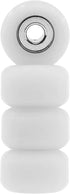 85D 7.5mm 5mm Teak Tuning Eco CNC Poly Fingerboard Wheels - Street Shape, Dia., Wide - White Colorway