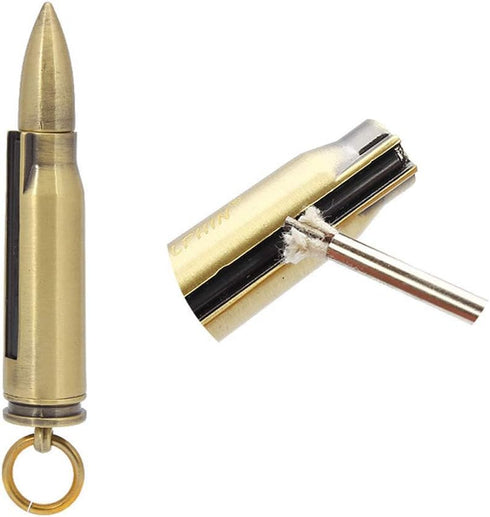 Permanent Match Metal Matchstick Flint Fire Starter - Keychain Lighter for Camping, Hiking, Emergency Survival Gear