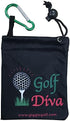 Par 3 Kit Golf Accessories, Includes Towel, Tee Bag with 4 Tees, and Bling Golf Ball Marker with Hat Clip