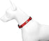 Red Adjustable Dog Collar, Basic Breathable Quick Release Nylon Collar for Puppy Small Medium Large Dogs